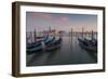 View to San Giorgio Maggiore and Gondola Service, Venice, UNESCO World Heritage Site, Veneto, Italy-Frank Fell-Framed Photographic Print