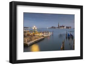 View to San Giorgio Maggiore, Venice, UNESCO World Heritage Site, Veneto, Italy, Europe-Frank Fell-Framed Photographic Print