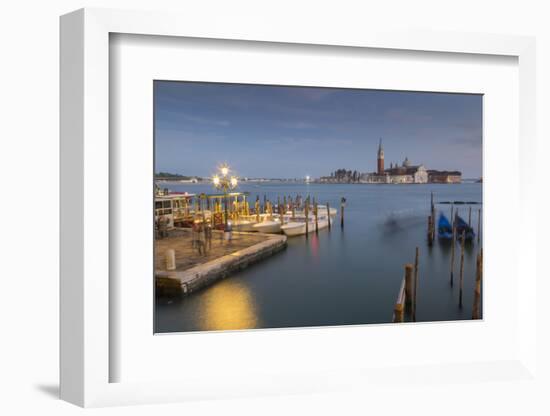 View to San Giorgio Maggiore, Venice, UNESCO World Heritage Site, Veneto, Italy, Europe-Frank Fell-Framed Photographic Print