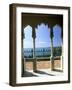 View to Sea Through Moorish Arches at Palacio De Valle, Cienfuegos, Cuba, West Indies-Lee Frost-Framed Photographic Print