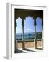 View to Sea Through Moorish Arches at Palacio De Valle, Cienfuegos, Cuba, West Indies-Lee Frost-Framed Photographic Print