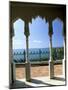 View to Sea Through Moorish Arches at Palacio De Valle, Cienfuegos, Cuba, West Indies-Lee Frost-Mounted Photographic Print