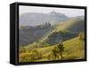 View to Serralunga D' Alba, Piedmont, Italy-Peter Adams-Framed Stretched Canvas