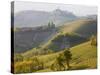 View to Serralunga D' Alba, Piedmont, Italy-Peter Adams-Stretched Canvas