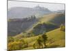 View to Serralunga D' Alba, Piedmont, Italy-Peter Adams-Mounted Photographic Print