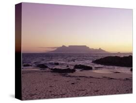 View to Table Mountain from Bloubergstrand, Cape Town, South Africa, Africa-Yadid Levy-Stretched Canvas