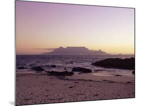 View to Table Mountain from Bloubergstrand, Cape Town, South Africa, Africa-Yadid Levy-Mounted Photographic Print