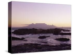 View to Table Mountain from Bloubergstrand, Cape Town, South Africa, Africa-Yadid Levy-Stretched Canvas