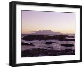 View to Table Mountain from Bloubergstrand, Cape Town, South Africa, Africa-Yadid Levy-Framed Photographic Print