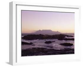 View to Table Mountain from Bloubergstrand, Cape Town, South Africa, Africa-Yadid Levy-Framed Photographic Print