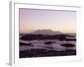 View to Table Mountain from Bloubergstrand, Cape Town, South Africa, Africa-Yadid Levy-Framed Photographic Print