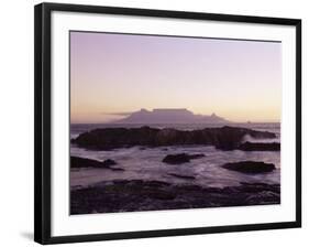 View to Table Mountain from Bloubergstrand, Cape Town, South Africa, Africa-Yadid Levy-Framed Photographic Print