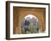 View to the Alhambra Through Arch in Gardens of the Generalife, Granada, Andalucia-Ruth Tomlinson-Framed Photographic Print