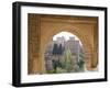 View to the Alhambra Through Arch in Gardens of the Generalife, Granada, Andalucia-Ruth Tomlinson-Framed Photographic Print