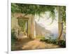 View to the Amalfi Coast-Carl Frederic Aagaard-Framed Art Print