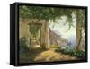 View to the Amalfi Coast-Carl Frederic Aagaard-Framed Stretched Canvas