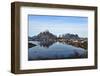View to the Bay and the Fishing Village Reine, Lofoten-Stefan Sassenrath-Framed Photographic Print
