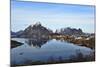 View to the Bay and the Fishing Village Reine, Lofoten-Stefan Sassenrath-Mounted Photographic Print