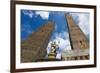 View to the Famous Asiinelli and Garisenda Towers in Bologna Italy.-Dmitry Chulov-Framed Photographic Print