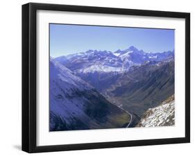 View to the Grimsel Pass from West of the Furka Pass, Valais (Wallis), Swiss Alps, Switzerland-Richard Ashworth-Framed Photographic Print