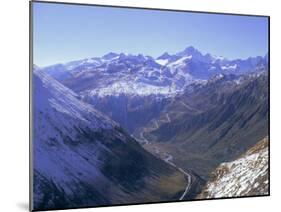 View to the Grimsel Pass from West of the Furka Pass, Valais (Wallis), Swiss Alps, Switzerland-Richard Ashworth-Mounted Photographic Print