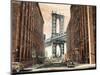 View to the Manhattan Bridge-Matthew Daniels-Mounted Art Print