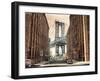 View to the Manhattan Bridge-Matthew Daniels-Framed Art Print