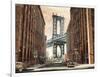 View to the Manhattan Bridge-Matthew Daniels-Framed Art Print