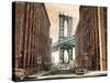 View to the Manhattan Bridge-Matthew Daniels-Stretched Canvas