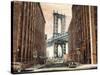 View to the Manhattan Bridge-Matthew Daniels-Stretched Canvas