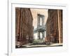 View to the Manhattan Bridge-Matthew Daniels-Framed Art Print