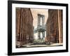 View to the Manhattan Bridge-Matthew Daniels-Framed Art Print