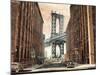 View to the Manhattan Bridge-Matthew Daniels-Mounted Art Print