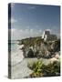 View to the North and El Castillo at the Mayan Ruins of Tulum, Quintana Roo-Richard Maschmeyer-Stretched Canvas