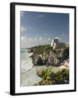 View to the North and El Castillo at the Mayan Ruins of Tulum, Quintana Roo-Richard Maschmeyer-Framed Photographic Print