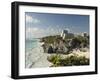 View to the North and El Castillo at the Mayan Ruins of Tulum, Quintana Roo-Richard Maschmeyer-Framed Photographic Print