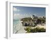 View to the North and El Castillo at the Mayan Ruins of Tulum, Quintana Roo-Richard Maschmeyer-Framed Photographic Print