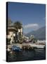 View to the North from the Old Harbour Side, Limone, Lake Garda, Italian Lakes, Lombardy, Italy-James Emmerson-Stretched Canvas