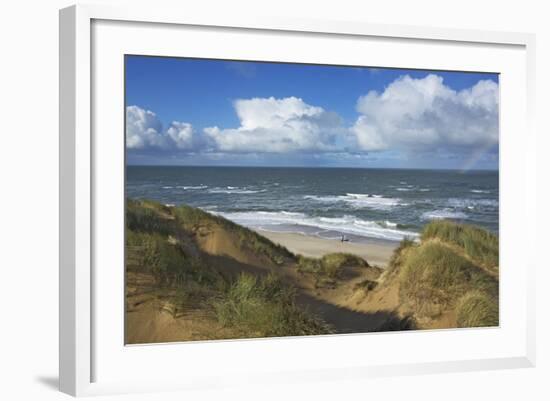 View to the North Sea from the Dunes at the 'Rotes Kliff' Near Kampen on the Island of Sylt-Uwe Steffens-Framed Photographic Print