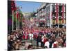 View to the Royal Palace, Norwegian National Day (17th May) Oslo, Norway, Scandinavia, Europe-Gavin Hellier-Mounted Photographic Print