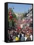 View to the Royal Palace, Norwegian National Day (17th May) Oslo, Norway, Scandinavia, Europe-Gavin Hellier-Framed Stretched Canvas