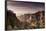 View to the Schrammsteinen of the Bastei-Jorg Simanowski-Framed Photographic Print