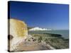View to the Seven Sisters from Beach Below Seaford Head, East Sussex, England, United Kingdom-Tomlinson Ruth-Stretched Canvas