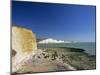 View to the Seven Sisters from Beach Below Seaford Head, East Sussex, England, United Kingdom-Tomlinson Ruth-Mounted Photographic Print