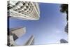 View to the Sky, Wide-Angle, High Rises, Epic Marina, Miami River Walk-Axel Schmies-Stretched Canvas