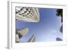 View to the Sky, Wide-Angle, High Rises, Epic Marina, Miami River Walk-Axel Schmies-Framed Photographic Print