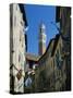View to the Torre Del Mangia from the Via Giovanni Dupre, Siena, Tuscany, Italy-Ruth Tomlinson-Stretched Canvas