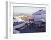 View Toward Caldera, Imerovigli, Santorini, Greece-Connie Ricca-Framed Photographic Print