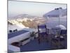 View Toward Caldera, Imerovigli, Santorini, Greece-Connie Ricca-Mounted Photographic Print