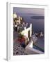 View Toward Caldera, Imerovigli, Santorini, Greece-Connie Ricca-Framed Premium Photographic Print